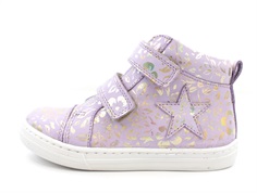 Arauto RAP sneaker lillac flowers with velcro